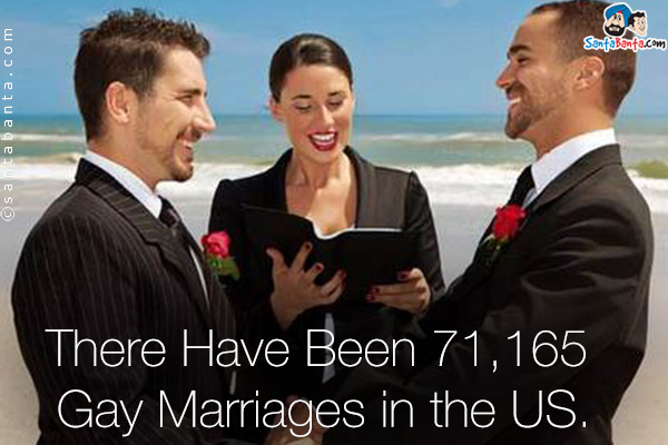 There Have Been 71,165 Gay Marriages in the US