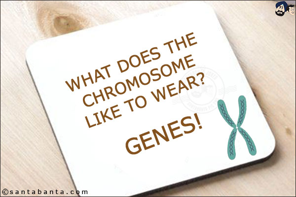 What does the chromosome like to wear? <br/>
Genes!