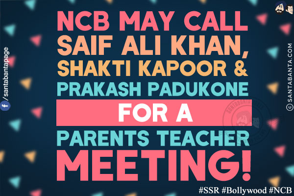 NCB may call Saif Ali Khan, Shakti Kapoor & Prakash Padukone for a Parents Teacher Meeting!<br/>
#SSR #Bollywood #NCB