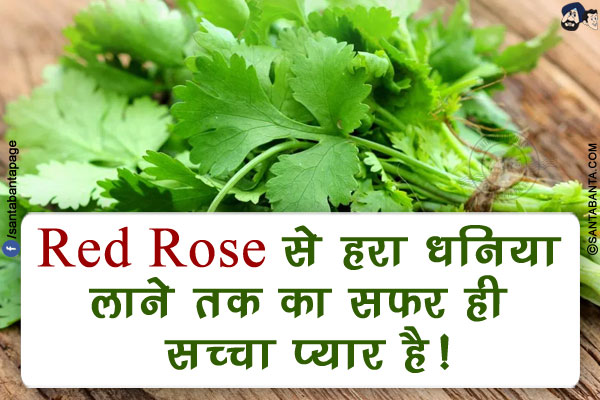 Red Rose से हरा धनिया लाने तक का सफ़र ही सच्चा प्यार है!