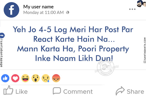 Yeh Jo 4-5 Log Meri Har Post Par React Karte Hain Na...
Mann Karta Ha, Poori Property Inke Naam Likh Dun!