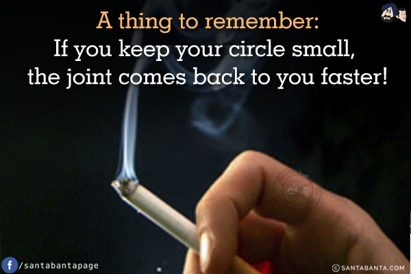 A thing to remember:
If you keep your circle small, the joint comes back to you faster!