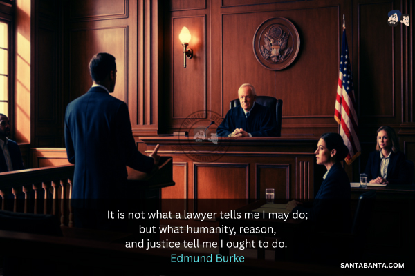 It is not what a lawyer tells me I may do; but what humanity, reason, and justice tell me I ought to do.