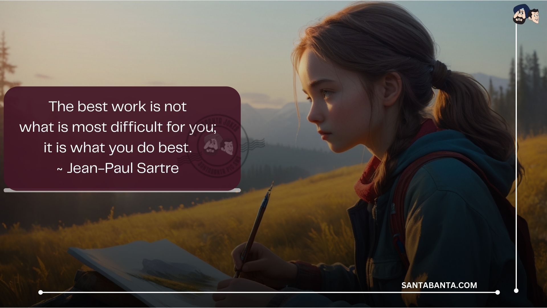 The best work is not what is most difficult for you; it is what you do best.