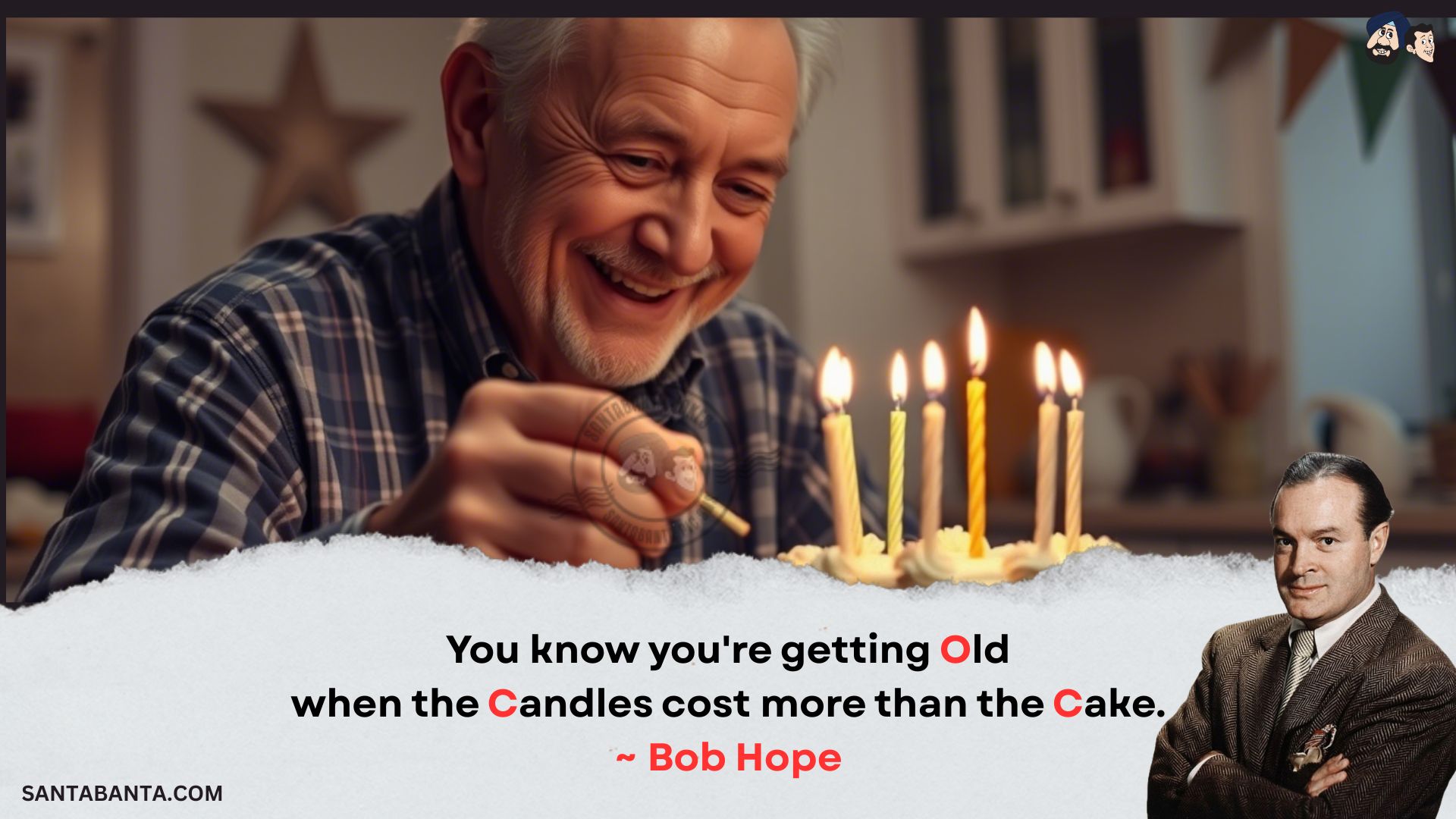 You know you're getting old when the candles cost more than the cake.