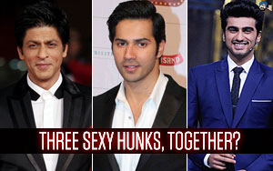 Three Sexy Hunks, Together?