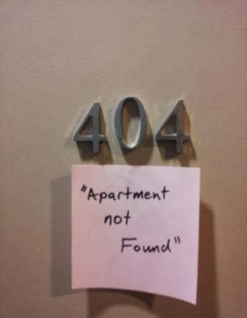 Apartment Not Found!