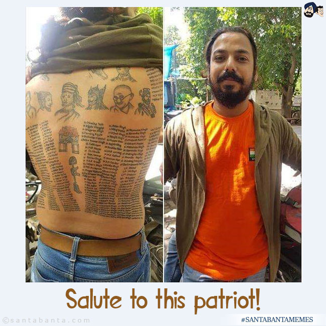 Patriotism or what?