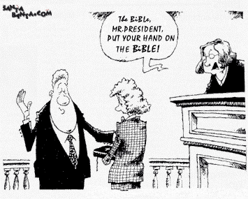 Taking oath?