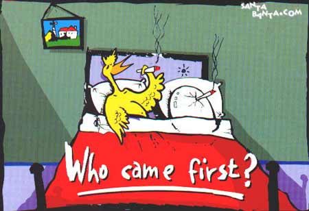 Who came first?