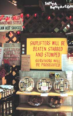 Never try to shoplift!