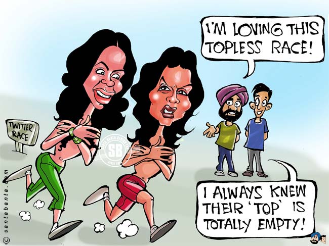 Topless Race!