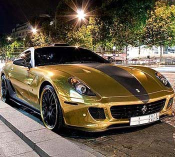 Pure Gold Ferrari