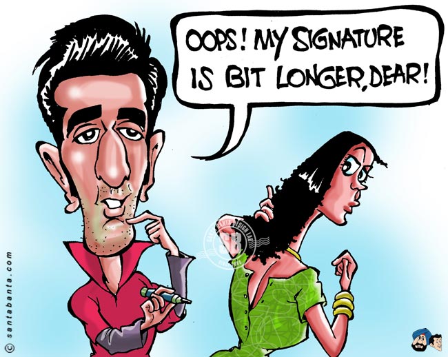 Ranbir was forced to sign on female bare-back!