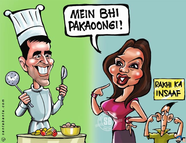 Rakhi Sawant vs Akshay Kumar!