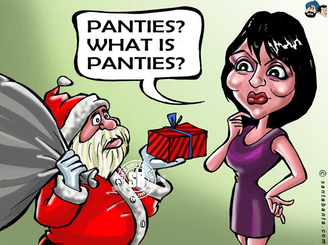 Panty-less Yana get panty gifts!