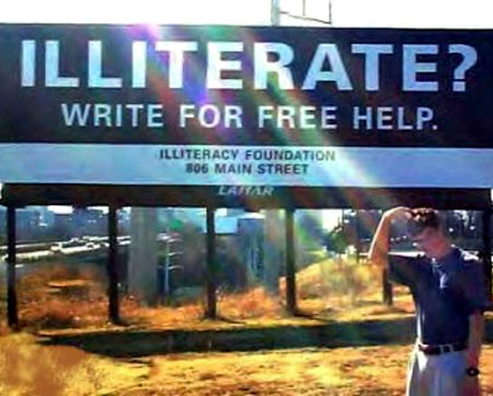 Illiterate? Click!