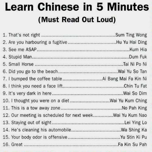 Learn Chinese in 5 minutes