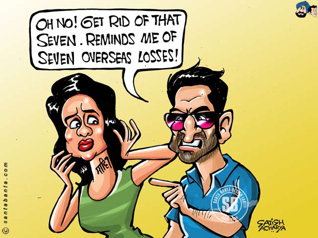 Dhoni hates Sakshi`s tattoo!