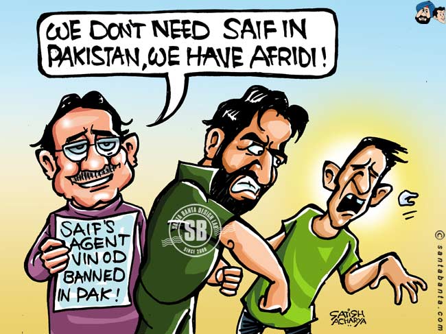 Saif`s Agent Vinod banned in Pakistan!