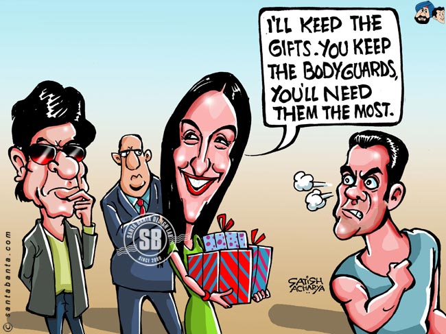 Shahrukh showers gifts on Katrina!