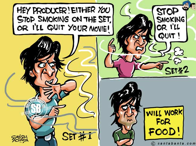 No smoking on Vivek's sets!