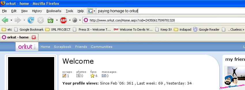 Homage to Orkut!
