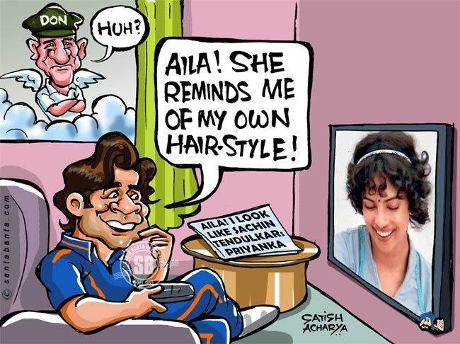 Priyanka looks like Sachin Tendulkar!