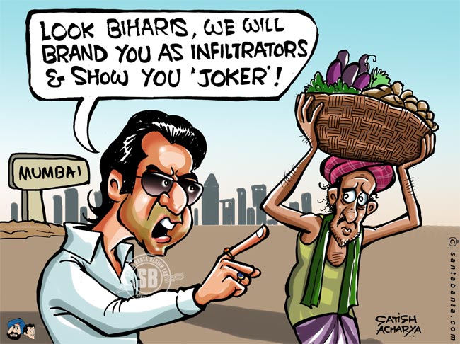 Raj Thackeray threatens Biharis!