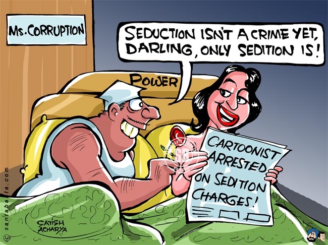 Cartoonist arrested on sedition charges!