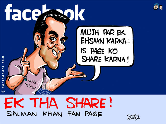 Salman gets two million facebook fans in hours!