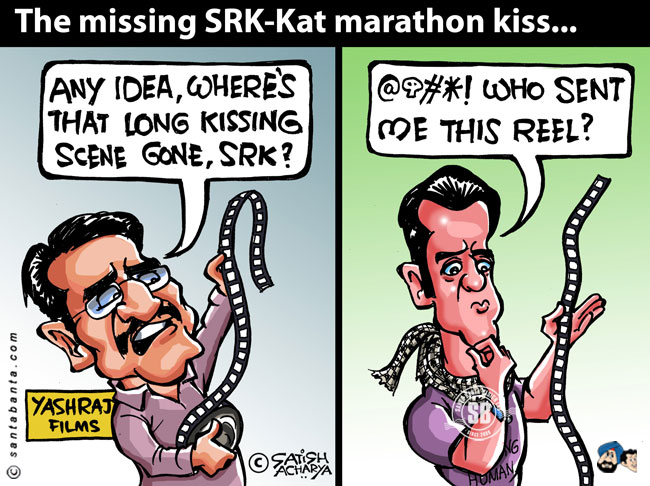 Shahrukh-Katrina's marathon kiss!