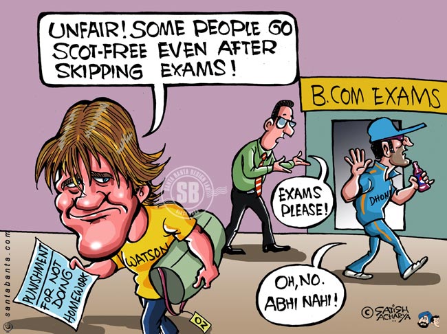 Aussie cricketers punished for not doing homework!