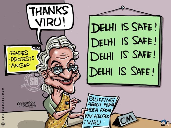 Sheila Dixit thanks Virendra Sehwag!