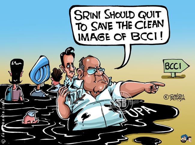 Sharad Pawar asks Srini to quit!