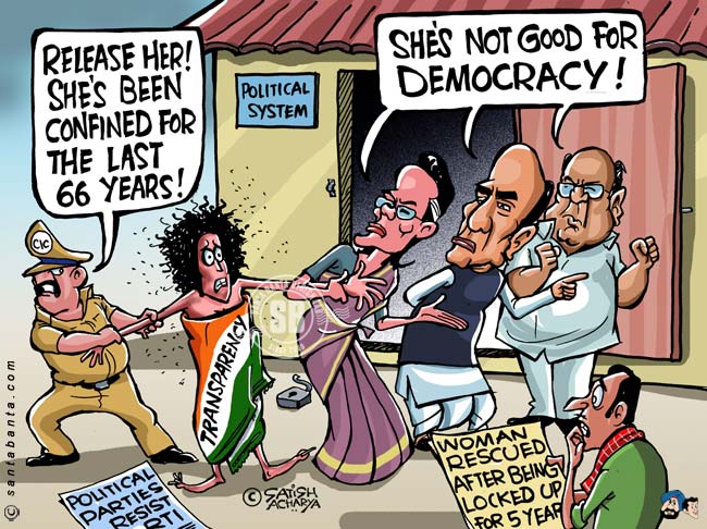 Political parties resist RTI!