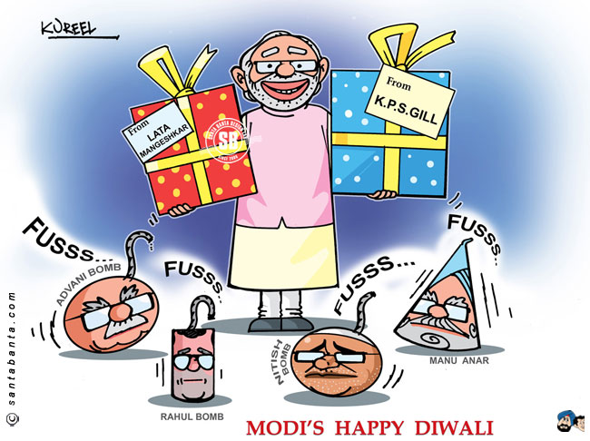 Modi's happy Diwali