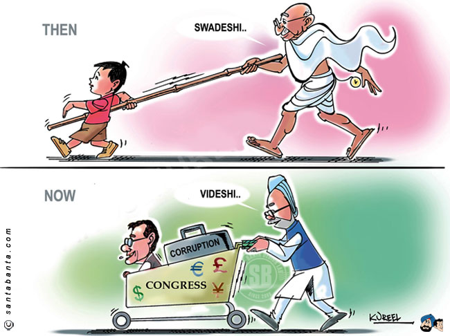 Gandhi and Congress!