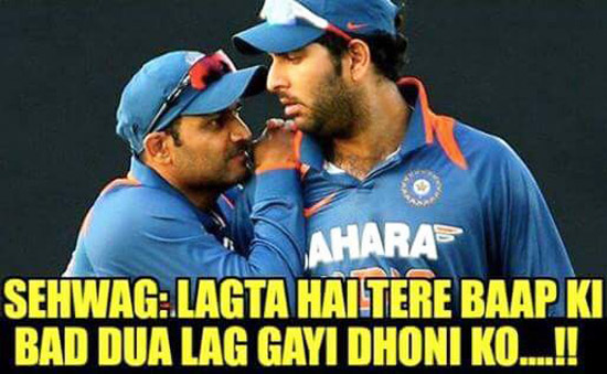 Dhoni in Trouble