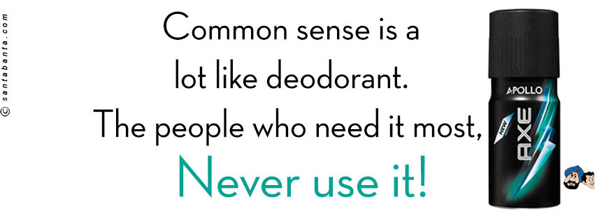 Common Sense!