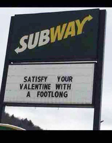 Subway Footlong for Your Girlfriend