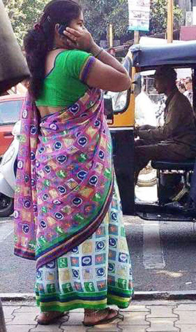 Social Media Saree