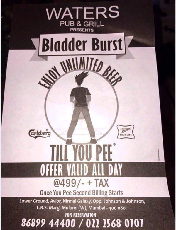 Bladder Burst Offer!!!