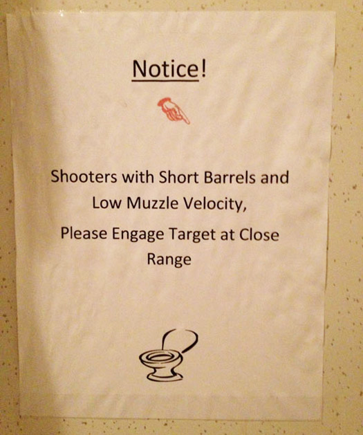 Washroom Notice