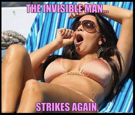 Invisible Man Getting a Blow Job