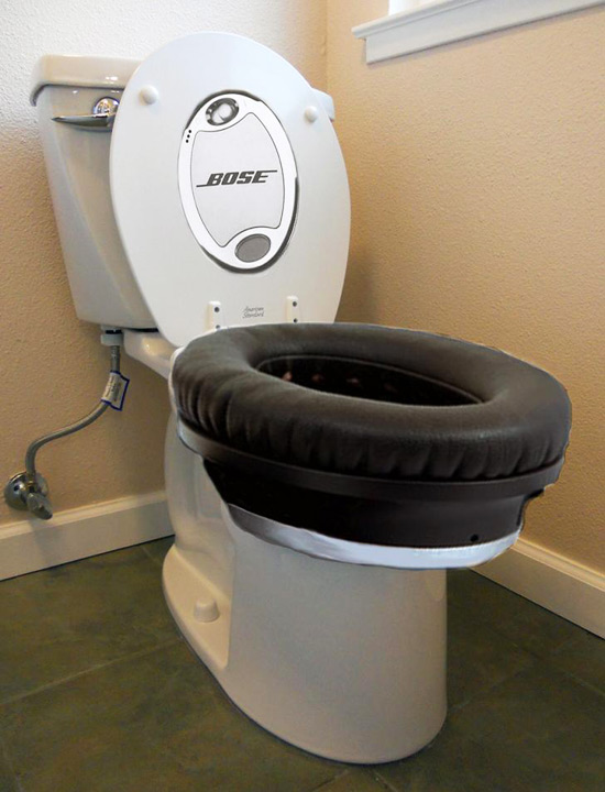 Noise Cancelling Toilet to Cover-up Poop Sounds