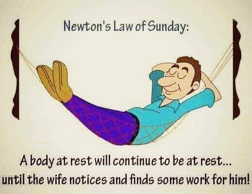 Newton's Law of Sunday