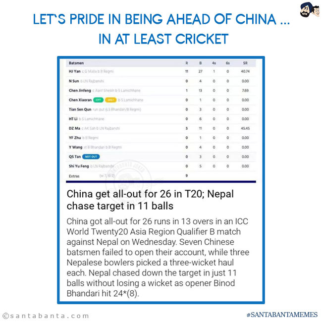 Ahead of China