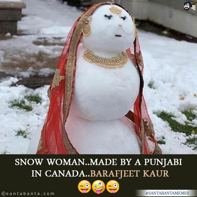 Desi Snow Woman