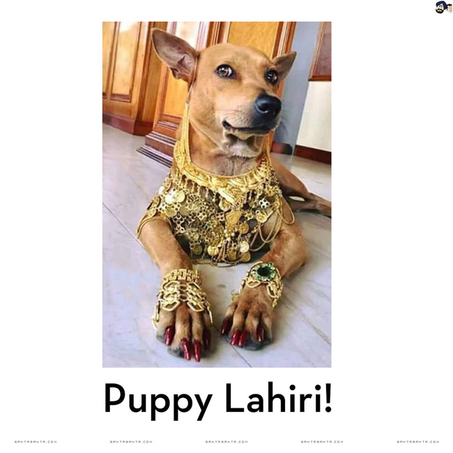 Bappi Lahiri's Favourite Puppy